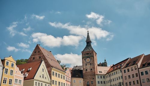 Low angle view of building against sky