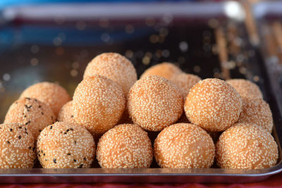 Close-up of fruits on table