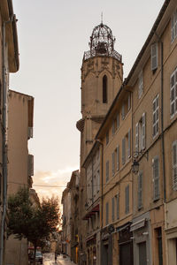 Exterior of historic building against sky