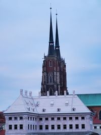 Low angle view of building against sky