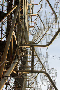 Low angle view of bridge against sky