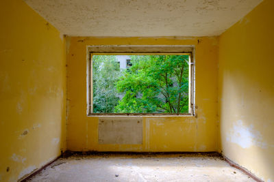 Interior of abandoned house