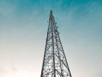 Tower of telecommunication in palu, central selebes, indonesia.