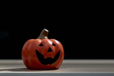 Close-up of pumpkin on table