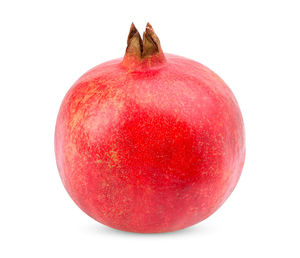 Close-up of apple against white background