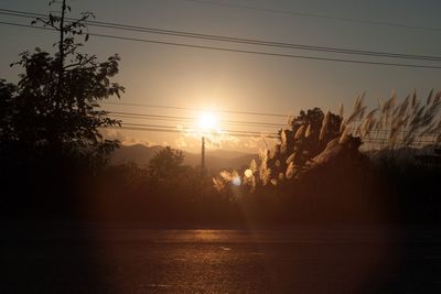 Scenic view of sunset