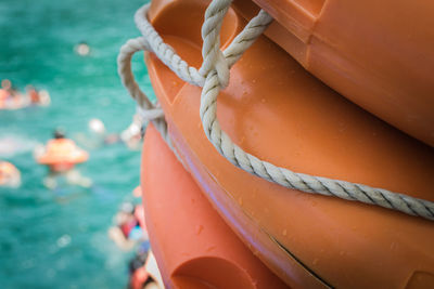 Close up life buoy.