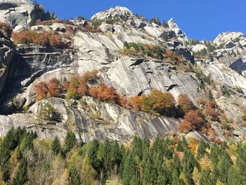 Scenic view of rocky mountains against sky