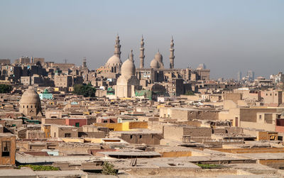 Aerial view of buildings in city