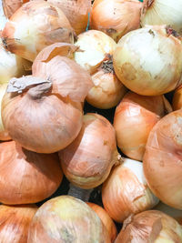 Full frame shot of pumpkins for sale at market stall