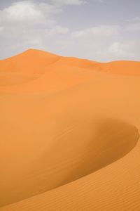 Scenic view of desert against sky