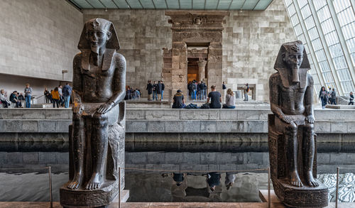 Egyptian temple of dendur in metropolitan museum of art in new york.