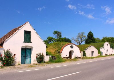 Traditional wine cellars of burgenland, austria