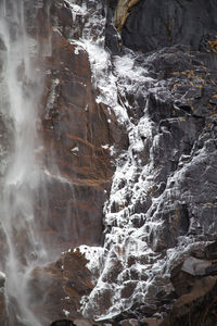 Scenic view of waterfall