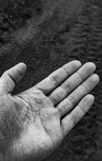 Close-up of human hand