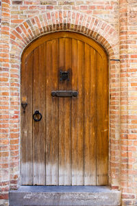 Close-up of closed door