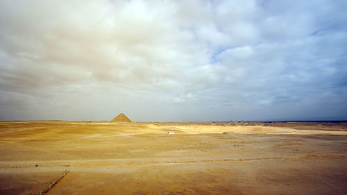 Scenic view of desert against sky