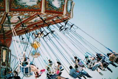 Low angle view of ferris wheel