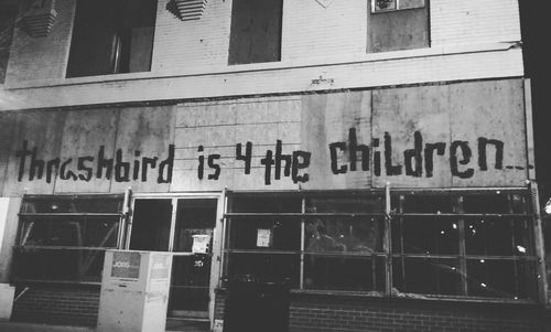 Information sign in city