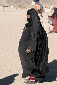 Woman standing on ground