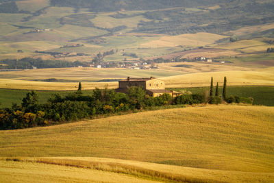 Rolling hills in tuscany, italy taken in may 2022