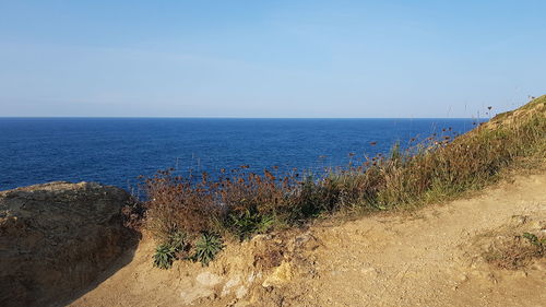 Scenic view of sea against sky