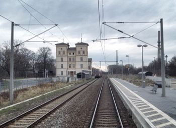 Train on railroad track