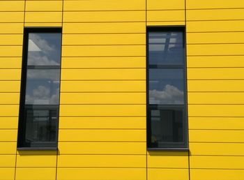 Close-up of yellow windows