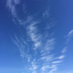 Abstract image of vapor trail in sky