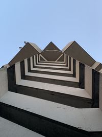 Low angle view of building against clear sky