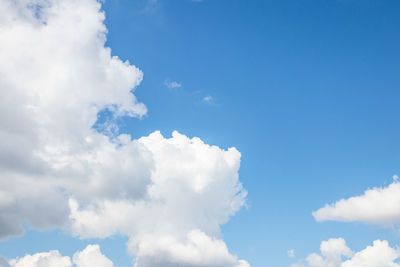 Low angle view of clouds in sky