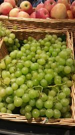 Full frame of fruits for sale in market