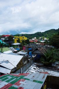 Houses against sky