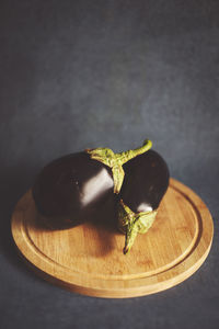 High angle view of banana on table