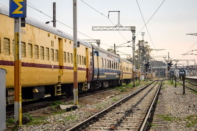 Train at railroad station