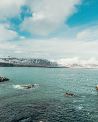 Scenic view of sea against sky