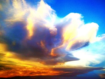 Low angle view of clouds in sky