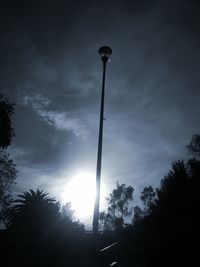 Low angle view of sky at sunset