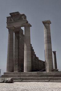 Low angle view of historical building against sky