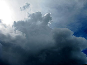 Low angle view of clouds in sky