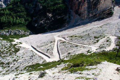Scenic view of mountain road