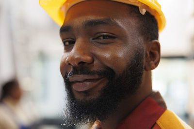 Close-up of young man