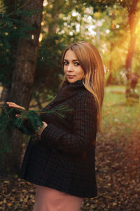 Portrait of a beautiful young woman