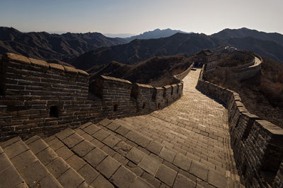 View of mountain range against the sky