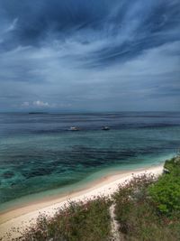 Scenic view of sea against sky