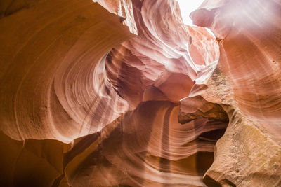 Majestic rock formations at antelope canyon