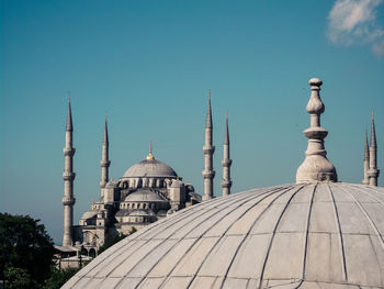 Blue mosque in istanbul during summer