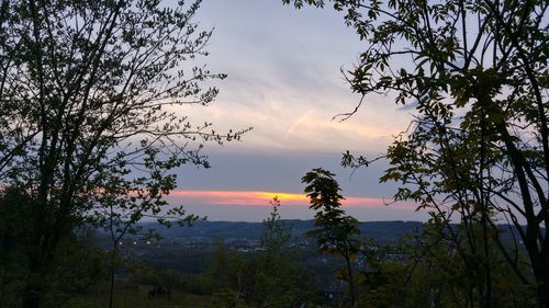 Scenic view of landscape against cloudy sky