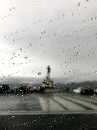 Raindrops on glass window