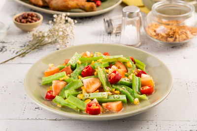 Close-up of salad in plate